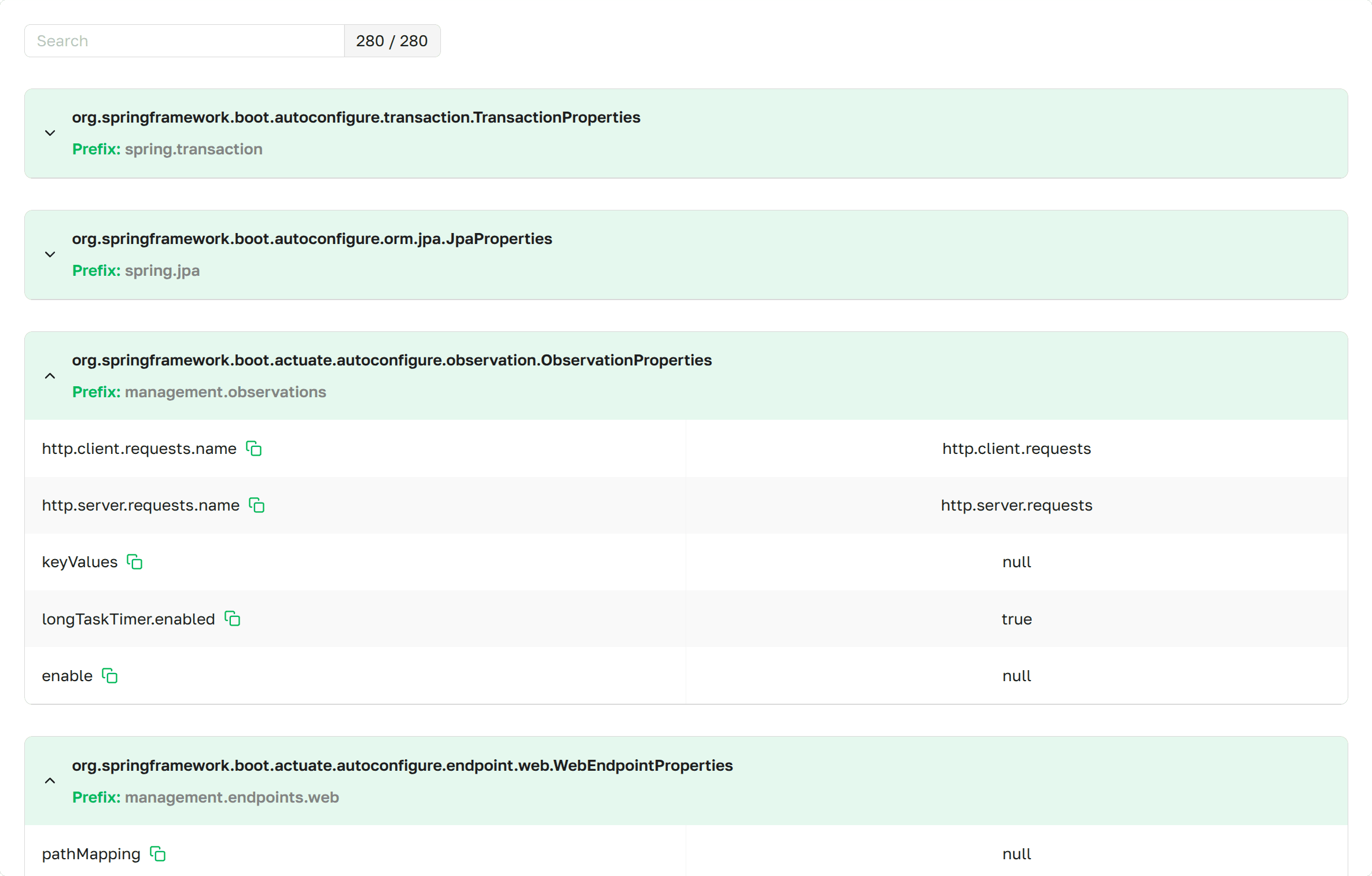 configprops main page