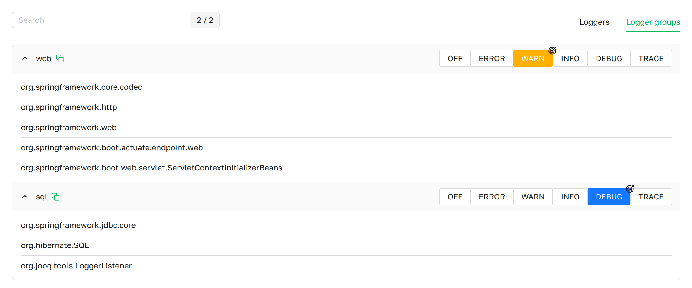 loggers group main page